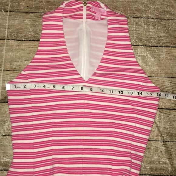 Lilly Pulitzer Brianna Dress Capri Pink Striped - Picture 5 of 9